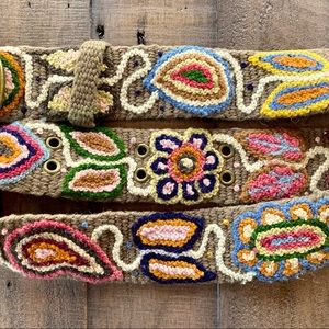 Pistil Hand-Embroidered Belt